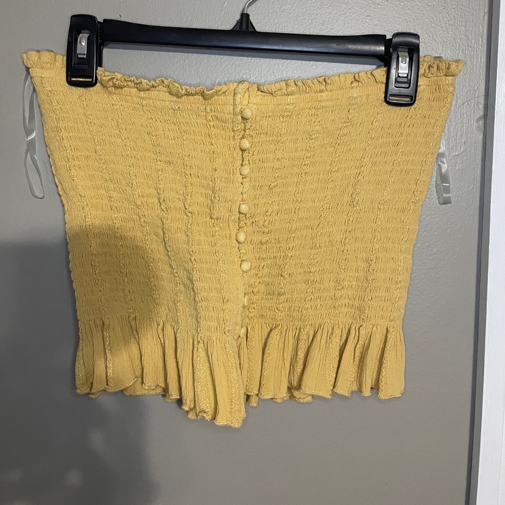STRAPLESS CROP TOP